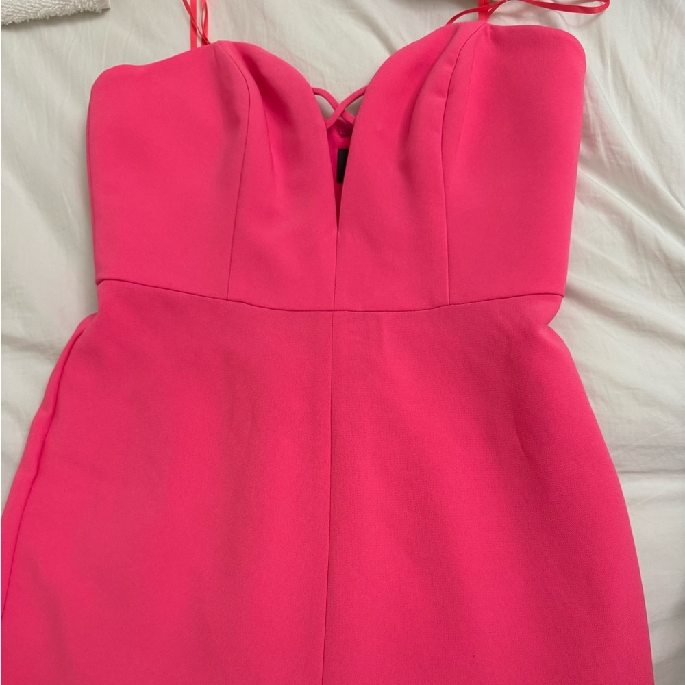 Neiman Marcus Liv Foster Twill Column Gown - Picture 2 of 2